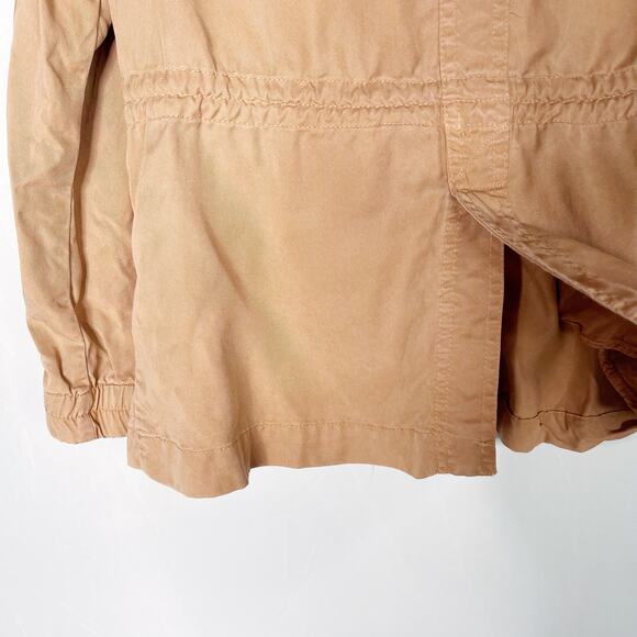 Max Jeans Small Orange Zip Front Jacket Lightweight Cinch Waist Utility Casual - Picture 11 of 13